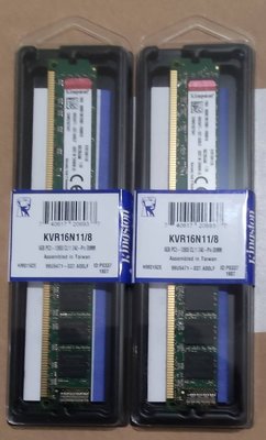 金士頓 DDR3 1600 8GX1桌機用記憶體 全新未拆 終生保固
