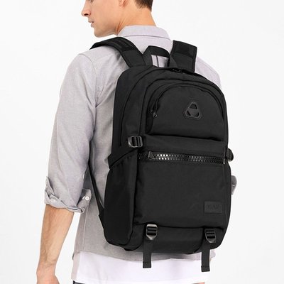 OZUKO男士後背包 雙肩包 筆電背包 大學生書包 15.6吋電腦後背包大容量登山包 運動背包
