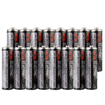 【三菱Mitsubishi】碳鋅電池3號AA 4號AAA電池 16顆裝(R6P/1.5V乾電池/無汞/公司貨)