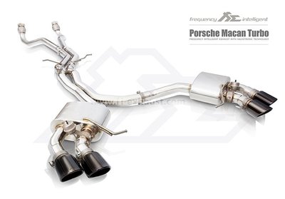 【YGAUTO】FI Porsche Macan turbo 2014+ 中尾段閥門排氣管 全新升級 底盤