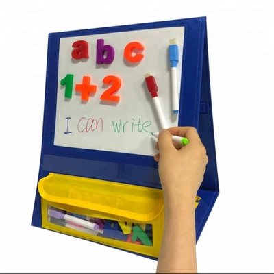 特價！手提三角架雙面磁性可粘貼益智演算學習桌面口袋磁性白板字母貼
