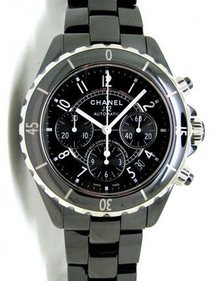 Chanel J12 H0940 41mm Watch J12 計時碼錶 陶瓷 黑