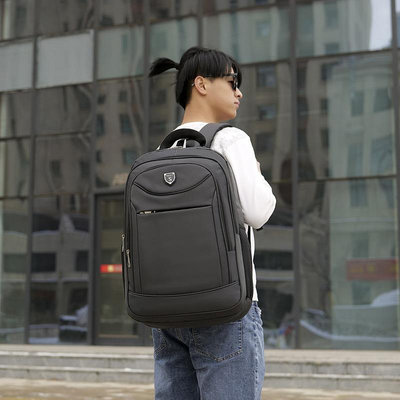 筆記本背包雙肩 休閑商務電腦包可套拉桿箱雙肩包大容量學生書包後背包 商務後背包 電腦後背包 登山包