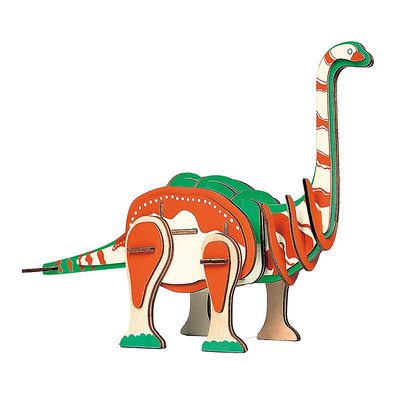 立體拼圖新款恐龍玩具木質3d拼圖立體拼裝兒童益智玩具男孩禮品
