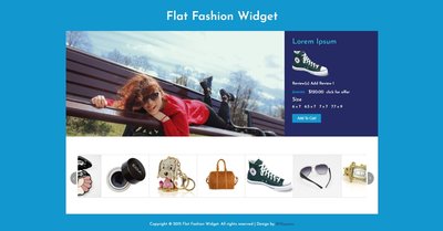 Flat Fashion Widget 響應式網頁模板、HTML5+CSS3、網頁特效  #01102A