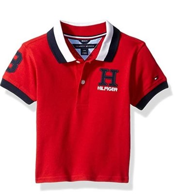 預購 美國帶回 Tommy Hilfiger 夏季 logo 紅色 童裝 寶寶 上衣 POLO衫 休閒服