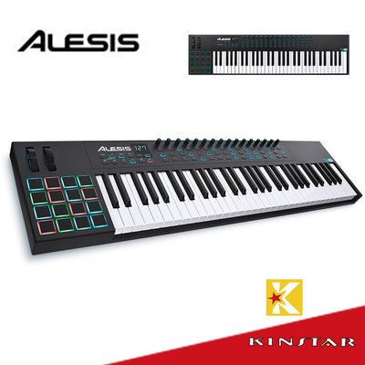 【金聲樂器】ALESIS VI61 高級 61鍵 主控鍵盤 USB MIDI 鍵盤控制器
