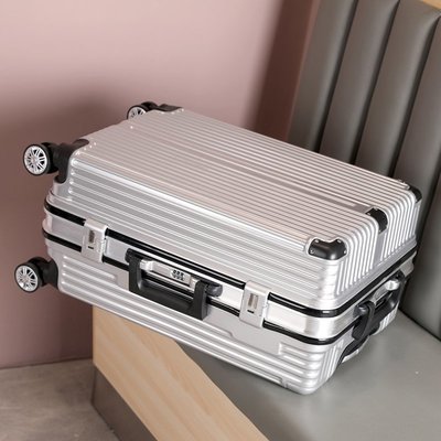 鋁框拉桿箱男結實耐用密碼行李箱20寸小型旅行登機箱學生24皮箱女~定價