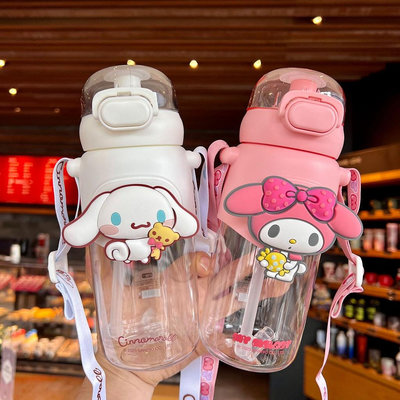 【可愛】【保溫杯】販賣可愛 三麗鷗 水杯女 兒童可愛 吸管杯 高顏值 學生 大容量 夏季 塑膠杯子