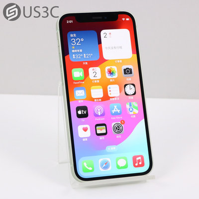 【US3C-小南門店】【一元起標】公司貨 Apple iPhone 12 mini 256G 綠色 5.4吋螢幕 無線充電 OLED螢幕面板 5G手機