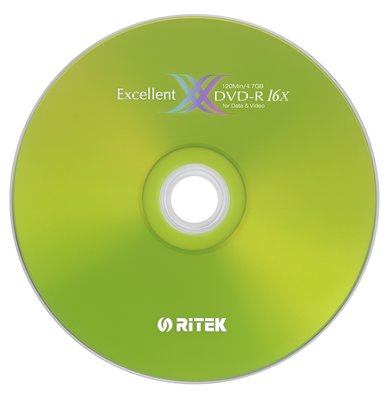 Ritek 錸德 X版 16X DVD-R 燒錄片(50片) 空白片極限版