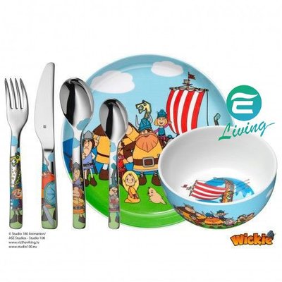 【易油網】【缺貨】WMF 兒童餐具6件組 北海小英雄 叉子 湯匙 刀子 碗 不鏽鋼 #1294359964