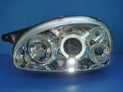 小亞車燈╠ 全新外銷限量 歐寶 CORSA 93 94 95 96 97 98年 光圈 晶鑽 魚眼 大燈 特價