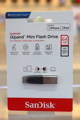 日產旗艦】Sandisk iXpand 64GB 64G USB3.0 公司貨 iPhone iPad 隨身碟 OTG