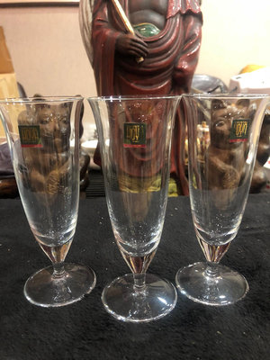 日本中古水晶杯 豪雅HOYA水晶玻璃高腳紅酒杯 香檳杯 汽水