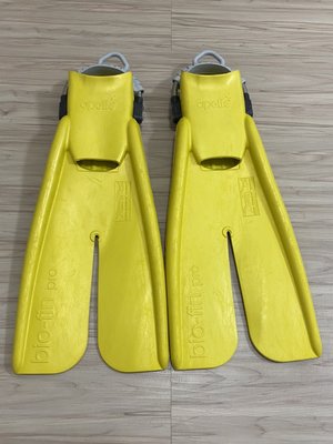 APOLLO BIO FIN 黃 潛水/浮潛 生化蛙鞋 SIZE S 8成新 已改彈簧扣