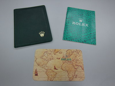 Rolex 勞力士 原廠 古董 老保單套 Wallet 手冊 說明書 保證書 1986年 1987年 年曆卡