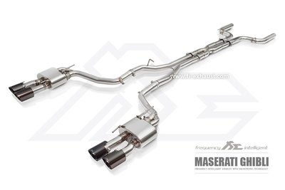 【YGAUTO】FI Maserati Ghibli 3.0T 2014+ 中尾段閥門排氣管 全新升級 底盤