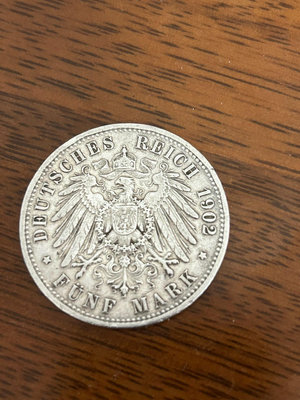 德意志帝國5馬克大銀幣 威廉2