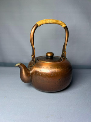 日本銅器 銅壺 茶壺 水壺 茶道具567【如意坊】銅器 佛像 擺件