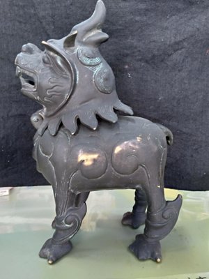 銅香爐 銅香薰 銅貔貅 重6公斤 銅瑞獸 銅雕 早期件