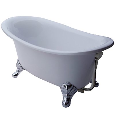 I-HOME 台製 浴缸 M1型銀腳(150cm) 獨立浴缸 壓克力缸 空缸 泡澡保溫 浴缸龍頭需另購
