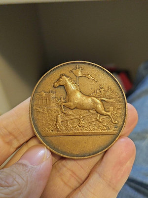 【二手】法國銅章46mm 213012060 紀念章 古幣 錢幣 【伯樂郵票錢幣】-2703
