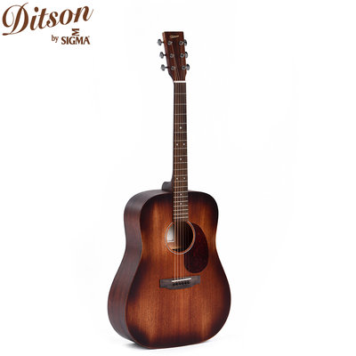 《民風樂府》Ditson D-15 Aged 民謠吉他 傳承於Sigma 全桃花心木 手感舒適 仿舊塗裝 附贈配件