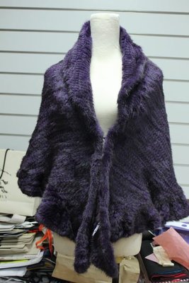 全新百貨專櫃KAWAKUBO紫色氣質披肩
