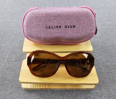 全新 CELINE DION 席琳狄翁 咖啡色框/鏡片/ 女性太陽眼鏡 #4087 (一元起標 無底價)