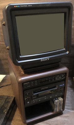 二手 稀有 古董 Sony XVM-8 & XTV-8 & EVX-S8 V8 放影 播放機 含螢幕 選台器 / lo