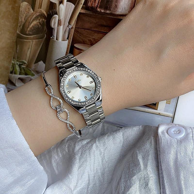熱銷 詩高迪女士手錶腕錶小眾輕奢鋼帶圓形手錶腕錶女款學生簡約高級感防水女錶175 WG047
