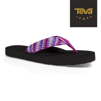 體育課 TEVA TV4198TTBP(亮紫色) 女  戶外休閒 經典織帶夾腳拖Mush II Flip-Flop