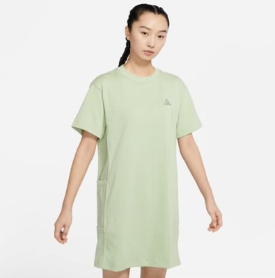 【Japan潮牌館】Nike ACG 短袖 洋裝 長版 刺繡 酪梨綠 奶綠 綠 牛油果綠 DB3603-343-045