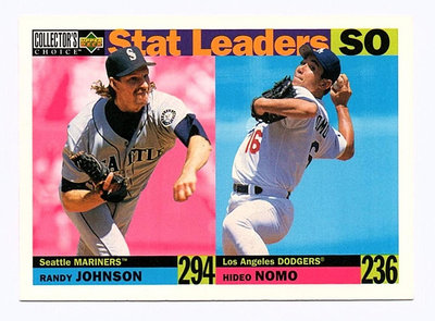 [MLB] 1995 Upper Deck  野茂英雄 Hideo Nomo /Romdy JOHNSON 棒球卡