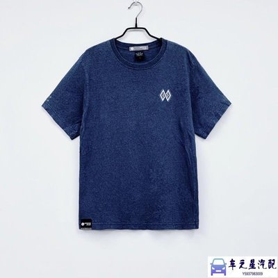 飛馬-『Buddy’s Shop』原住民文創品牌 WasangShow花生騷 圖騰潮流短袖T恤/藍/M號/寬鬆版型
