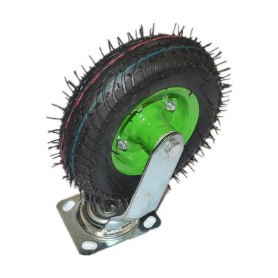 8寸充氣萬向輪 250-4橡膠定向輪胎工具車平板車輪胎靜音工業腳輪