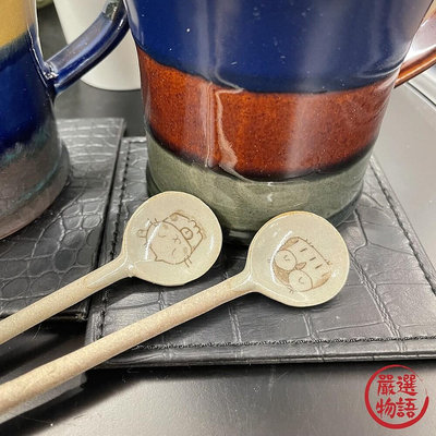 日本製 陶瓷湯匙 福貓/貓頭鷹 咖啡匙 甜點匙 茶勺 攪拌勺 攪拌棒 攪拌匙 陶器 餐具 湯匙
