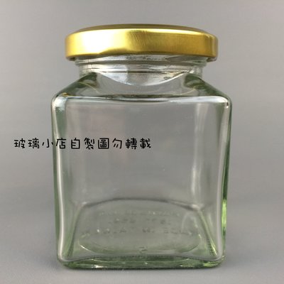 台灣製 現貨 200cc四方瓶 玻璃小店 一盒24入 果醬瓶 醬菜瓶 干貝醬 XO醬 辣椒醬瓶 玻璃瓶 玻璃罐