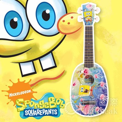 §恩心樂器批發§ 全新 海綿寶寶 派大星 烏克麗麗 鳳梨型 美國原廠授權絕對正版 SpongeBob ukulele