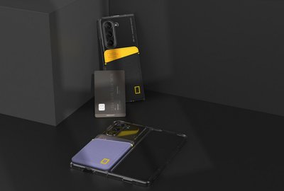 KINGCASE 國家地理 Galaxy Z Fold 5 Fold5 透明插卡卡片硬殼保護套手機殼保護殼