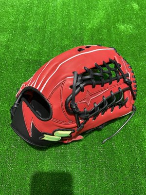 棒球世界 全新SSK硬式牛皮棒球壘球外野手手套網檔紅黑色DWG3923I特價12.5吋
