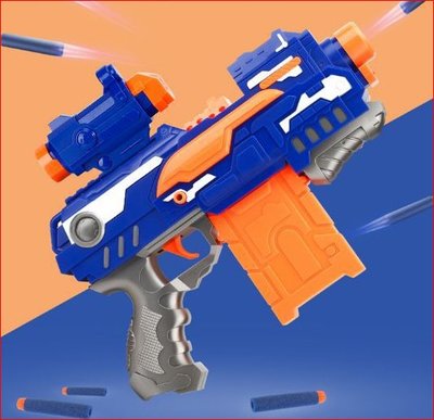 melody電動連發軟彈槍 可射吸盤子彈 兼容NERF子彈 吃雞遊戲 槍戰遊戲 兒童玩具 玩具