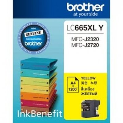 【Brother】Brother LC665XL-Y 原廠黃色墨水(LC665)