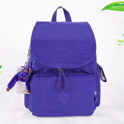 小Z代購#Kipling 猴子包 葡萄紫 多用輕量雙肩後背包 旅行 防水