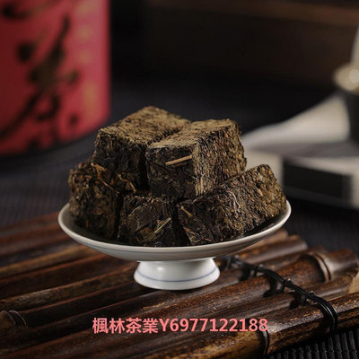 安化黑茶正品湖南特產大容量陳年金花茯磚口糧茶葉1kg