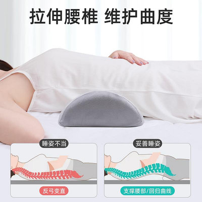 睡覺腰墊腰椎平躺神器床上腰枕人體工學護腰墊腰腰突專用腰托輕松