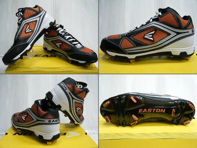 新太陽 庫存出清 EASTON M335□□ 棒壘球鞋 鐵釘 橘 紅 2色 5折 出清1800/雙