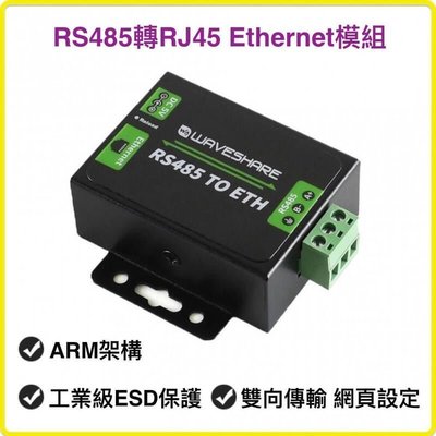 熱銷 現貨 工業級 RS485轉RJ45 Ethernet 轉換器 乙太網路 雙向傳輸電路板