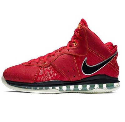 Nike LEBRON VIII QS 復古 耐磨 減震 氣墊 紅黑 休閒 運動 籃球鞋 CT5330-600 男鞋